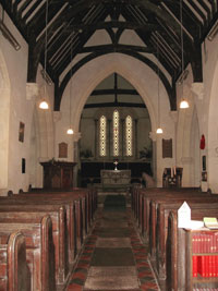 Interior looking East